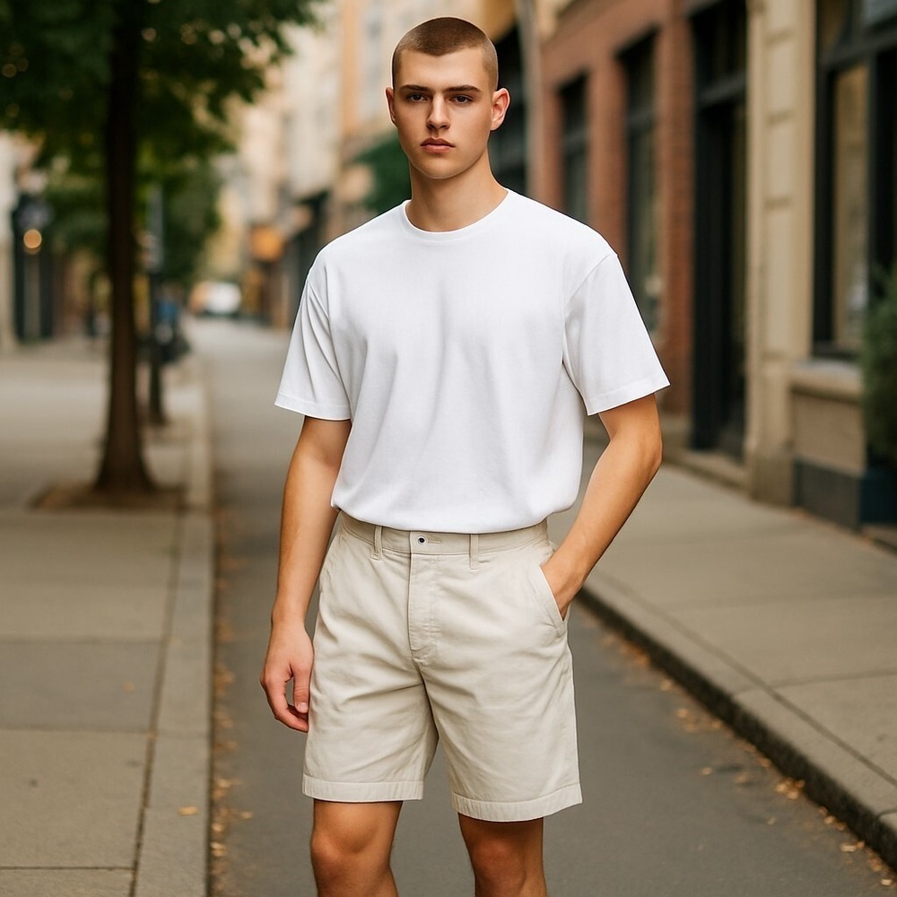 Polo Ralph Lauren Chino‎ Shorts Men's 30 Beige 100% Cotton Classic Fit Zip Fly